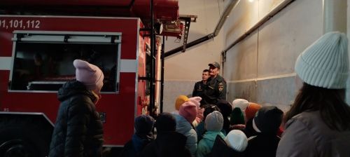 Воспитанники детского сада №12 «Лейсен» посетили пожарную часть города