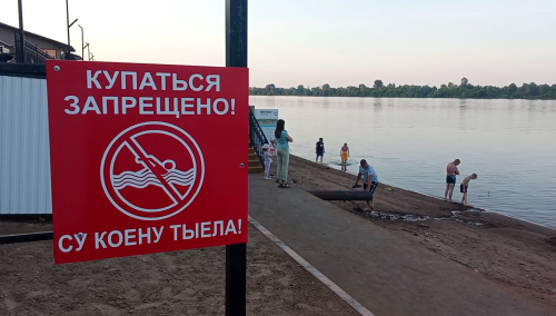 Жаркие дни в Мамадыше заставляют многих искать спасения у воды