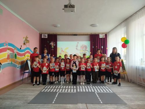 В детском саду «Кояшкай» прошла эстафета «Азбука дорожного движения»
