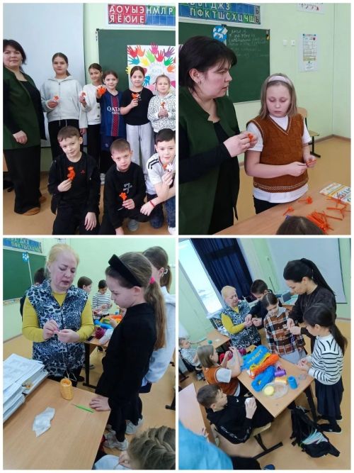 Родители провели мастер-классы для учеников начальной школы