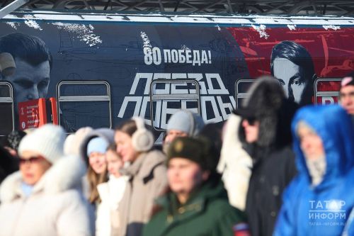 Пункт отбора контрактников заработал у «Поезда Победы» в Казани