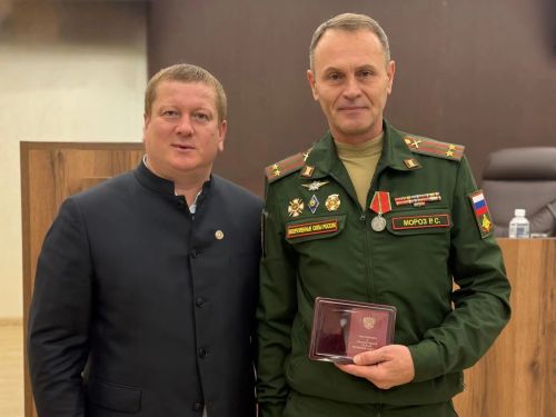 Военный комиссар из Мамадыша награждён медалью Суворова