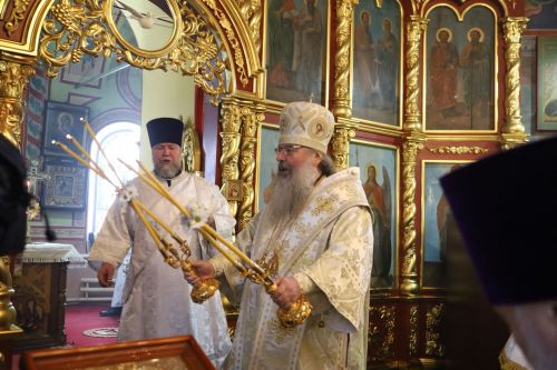 Митрополит Казанский и Татарстанский Кирилл совершил Литургию в Храме преподобной Ксении Римляныни