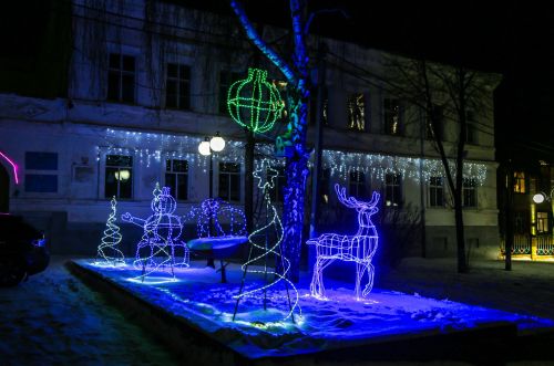 Новогоднее оформление города Мамадыш