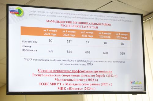 Отчетная конференция профсоюзного актива Мамадышского района
