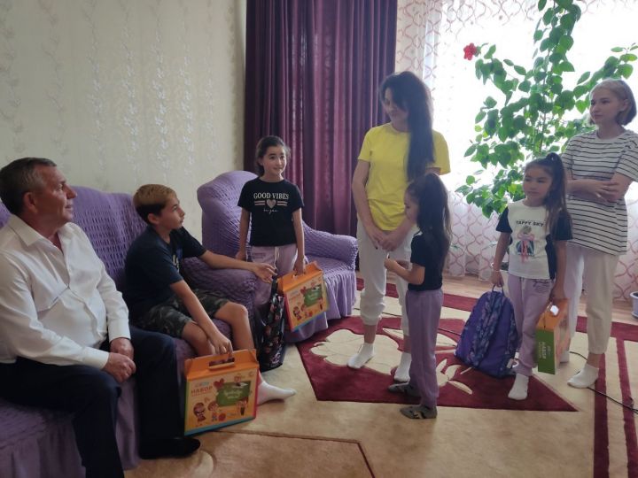 Мамадышская многодетная семья получила подарки от главы района