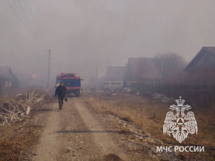 В Мамадышском районе произошел крупный пожар