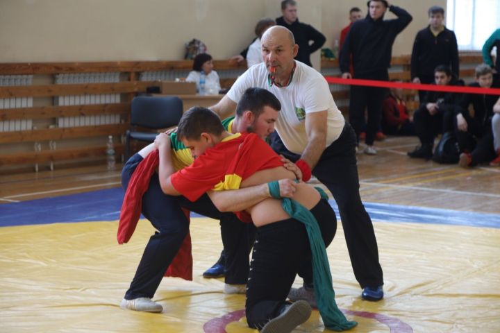 В Мамадыше состоялись соревнования по национальной борьбе