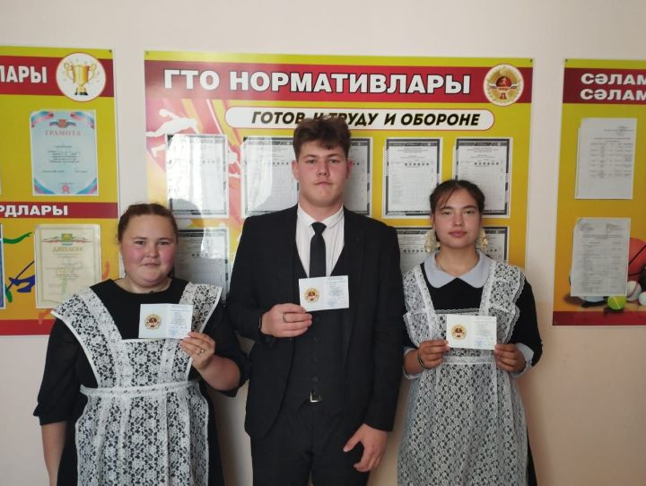 Выпускники Куюк-Ерыксинской школы получили знаки отличия ГТО