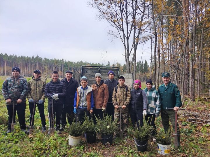 Юные лесоводы из Олуязского лицея приняли участие в акции «Сохраним Лес»