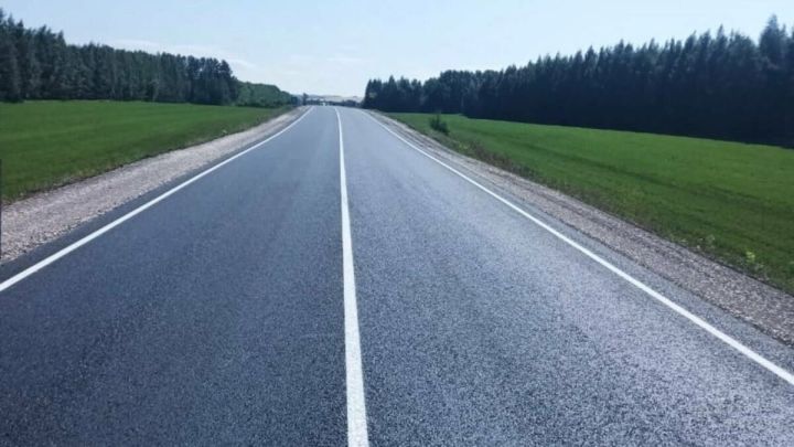 В Мамадышском районе  отремонтировали дорогу «Мамадыш – Кукмор»