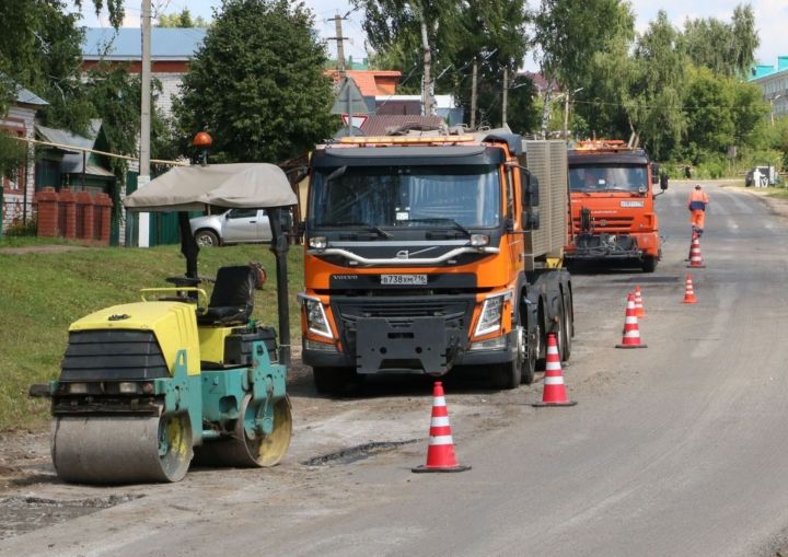 Движение транспорта на улице Победы в Мамадыше будет временно ограничено