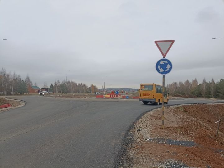 На автодороге «Мамадыш-Кукмор» появилась кольцевая развязка