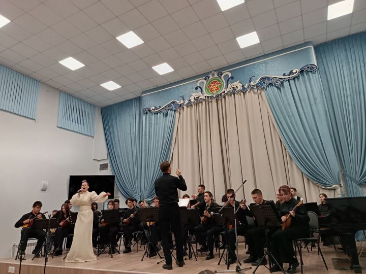 В Мамадышской детской школе искусств выступил оркестр из Елабуги