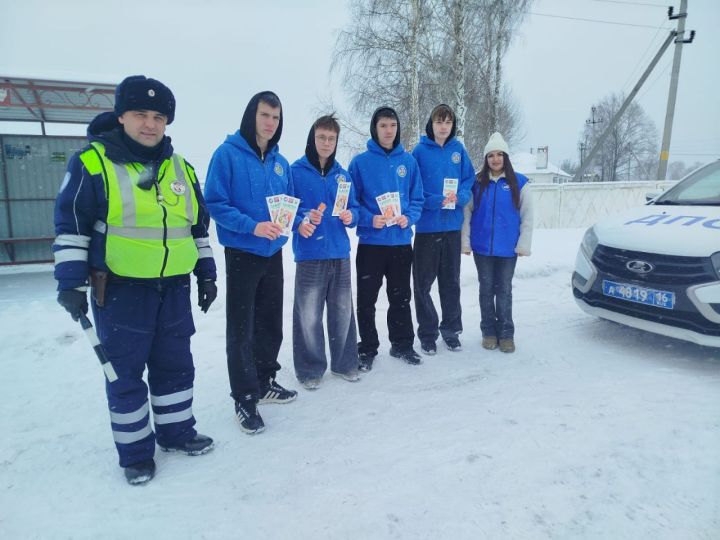 В Мамадыше прошла профилактическая акция «Зимняя дорога»