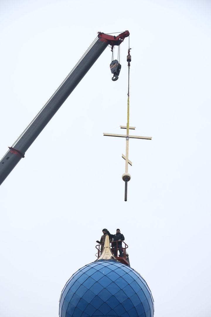 В Мамадышском районе состоялось установление креста на часовню