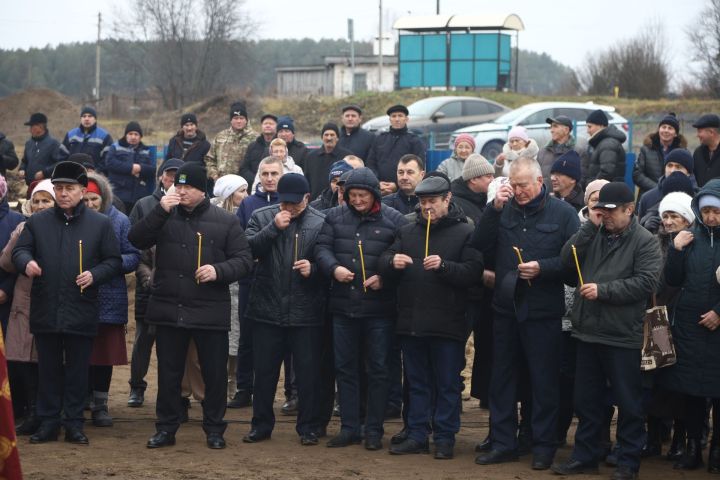 В Мамадышском районе состоялось установление креста на часовню