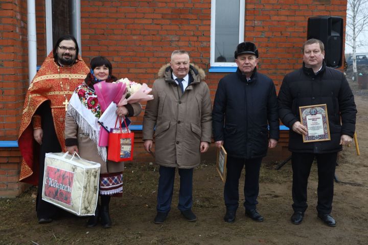 В Мамадышском районе состоялось установление креста на часовню