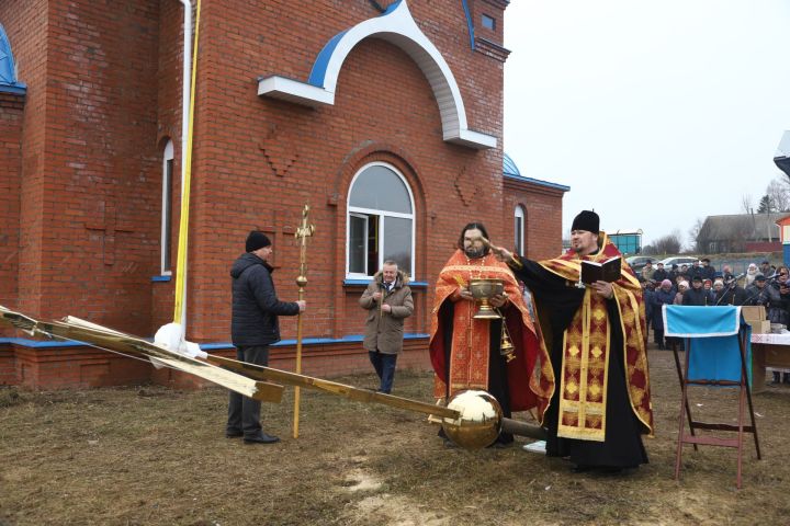 В Мамадышском районе состоялось установление креста на часовню