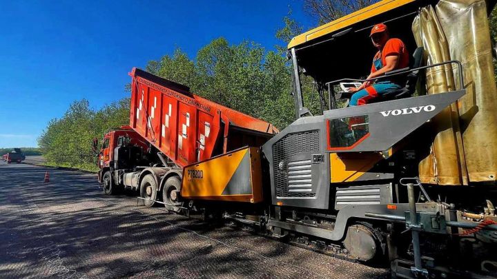 Реконструкция трассы Русский Акташ - Кузайкино в Альметьевском районе Татарстана