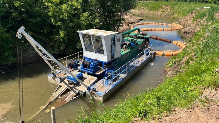 43 млн рублей выделено на расчистку реки Берсут в Мамадышском районе