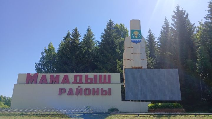 Обновляется стела при въезде в Мамадышский район