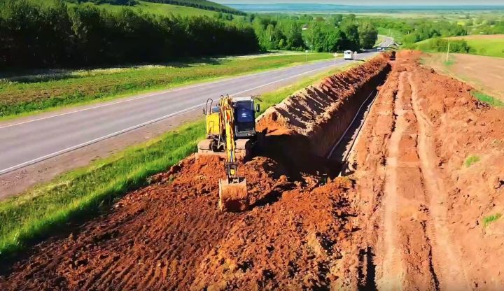 В Мамадышском районе строят водовод для подачи чистой родниковой воды в город