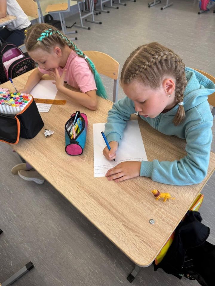 В пришкольном лагере Мамадыша прошла акция «Письмо солдату»