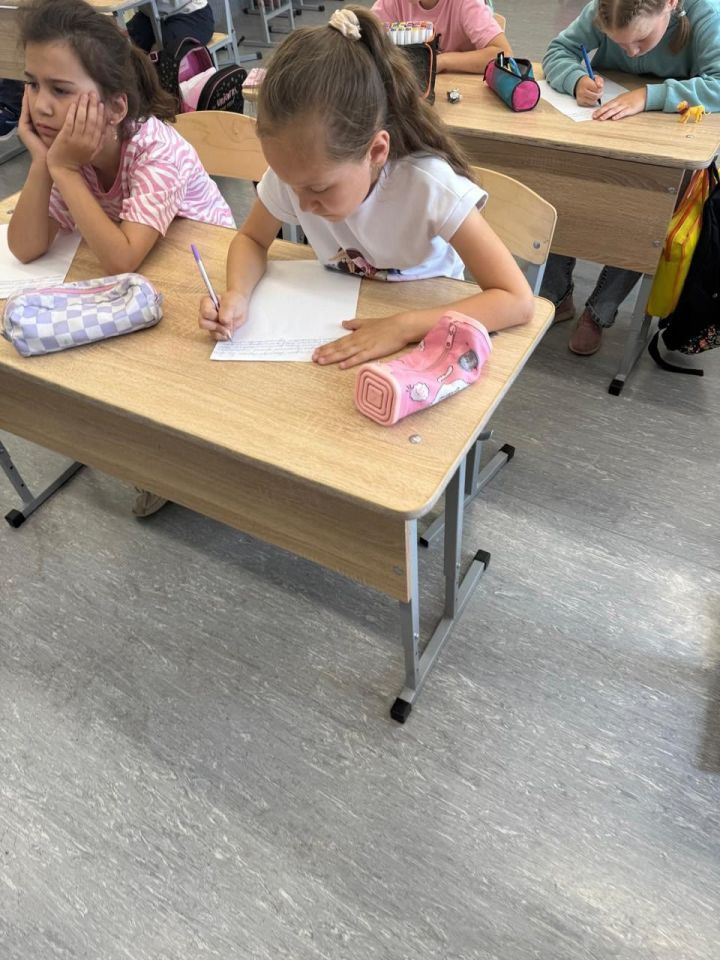 В пришкольном лагере Мамадыша прошла акция «Письмо солдату»