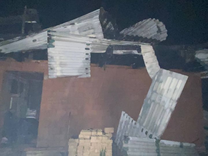 Пожар в Мамадыше: сгорела баня