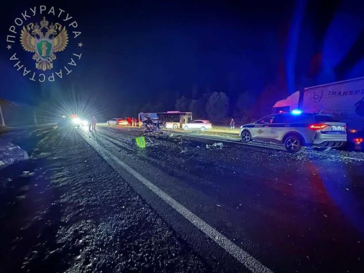 Массовое ДТП в Татарстане: два человека погибли, шестеро пострадали
