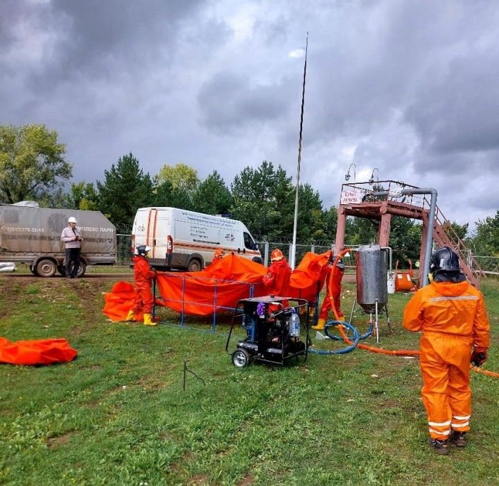 В Мамадышском районе провели масштабные учения по ликвидации нефтеразливов