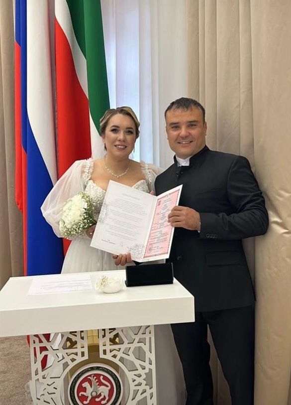 Мамадышская пара сказала «да» на массовой свадьбе в Казани