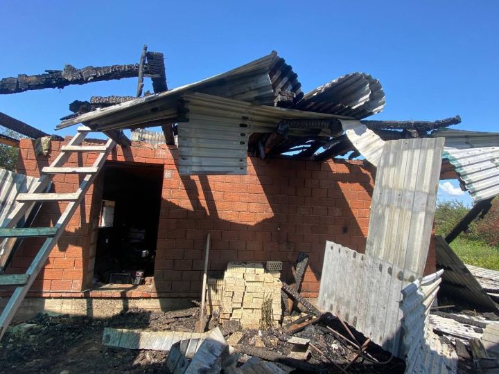 В Мамадыше произошел пожар