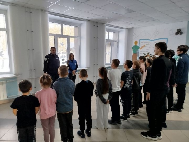 Госавтоинспекторы провели урок безопасности в школах Мамадышского района