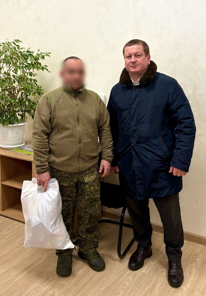 Глава мамадышского района встретился с участником СВО с позывным «Буре»
