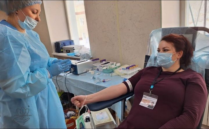 Более 70 человек сдали кровь в Мамадышской ЦРБ