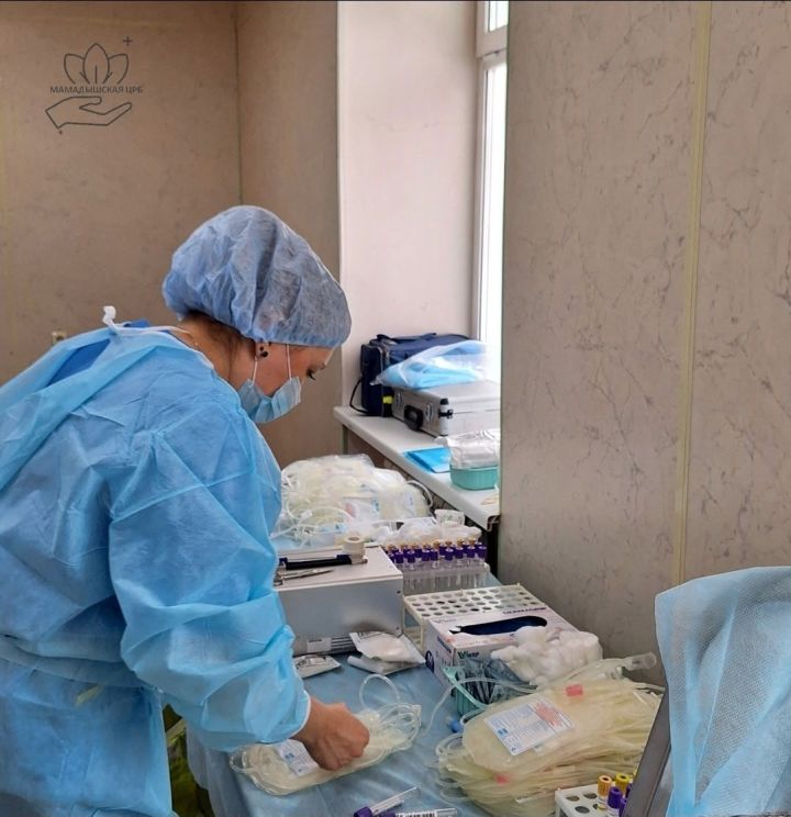 Более 70 человек сдали кровь в Мамадышской ЦРБ
