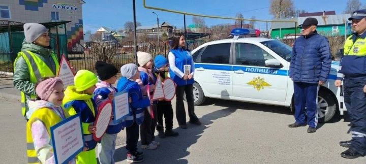 В Мамадыше юные инспекторы напомнили водителям о дорожных знаках