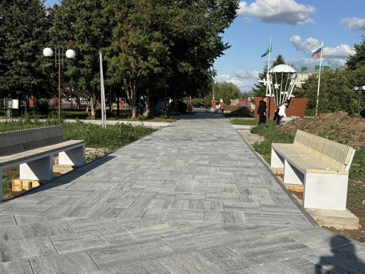 В Парке Победы Мамадыша начался новый этап благоустройства
