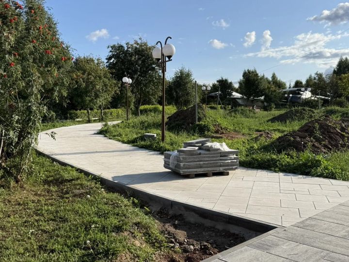 В Парке Победы Мамадыша начался новый этап благоустройства