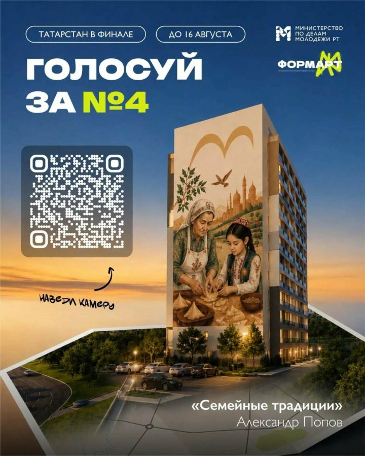 Как проголосовать за мурал «Семейные традиции» на «ФормАрте»